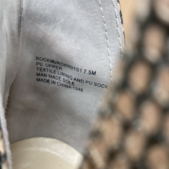 Steve Madden Rockir‎ Snakeskin Embossed Ankle Boots Women's 7.5 - Picture 5 of 8